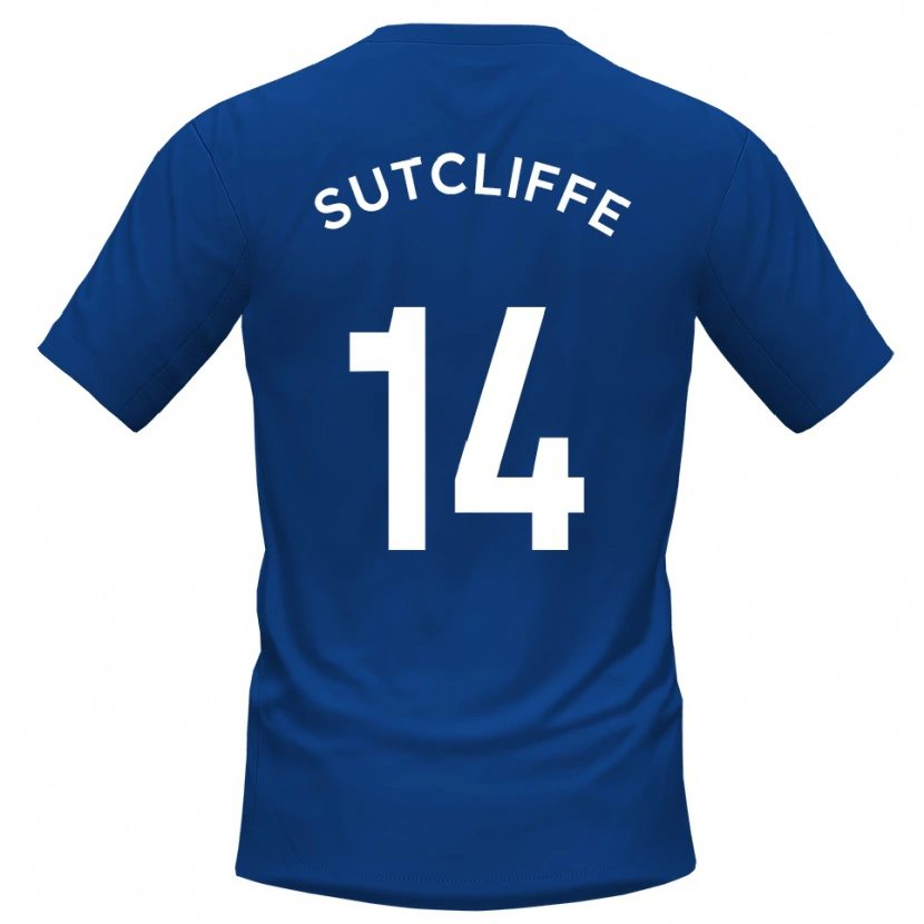 Danxen Kinderen Harvey Sutcliffe #14 Blauw Wit Thuisshirt Thuistenue 2025/26 T-Shirt België