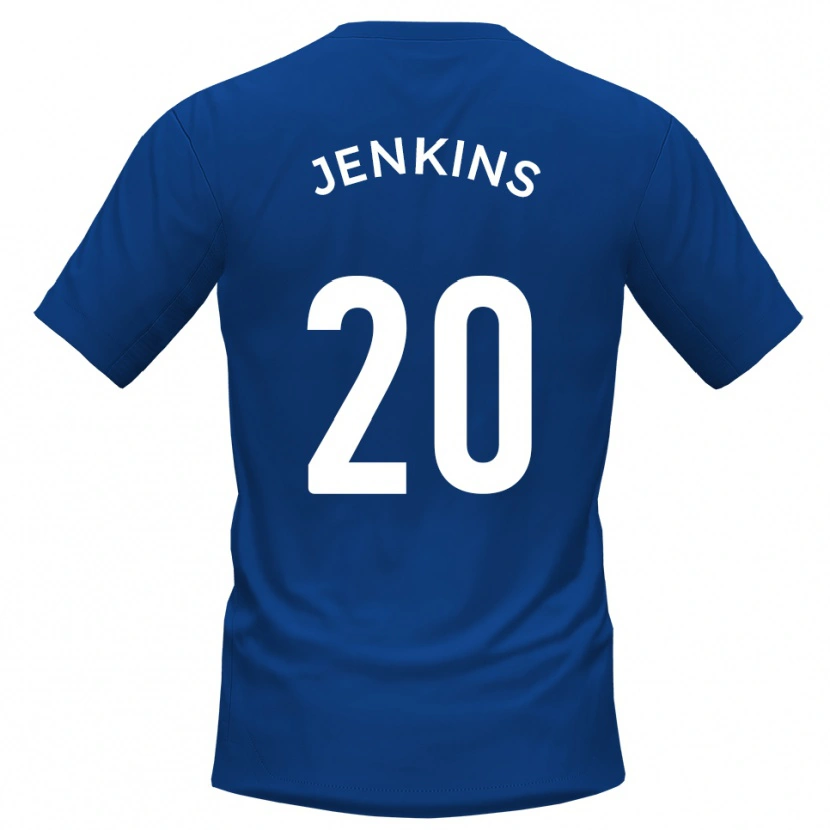 Danxen Kinderen Jack Jenkins #20 Blauw Wit Thuisshirt Thuistenue 2025/26 T-Shirt België