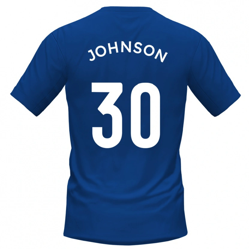 Danxen Kinderen Cody Johnson #30 Blauw Wit Thuisshirt Thuistenue 2025/26 T-Shirt België