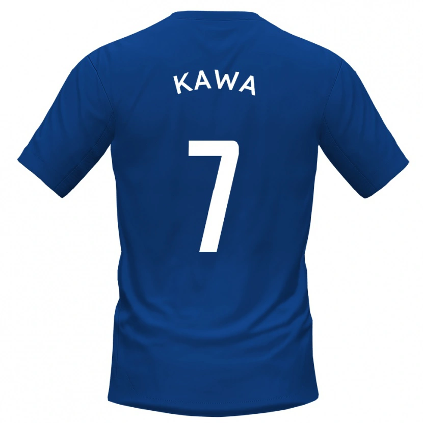 Danxen Kinderen David Kawa #7 Blauw Wit Thuisshirt Thuistenue 2025/26 T-Shirt België