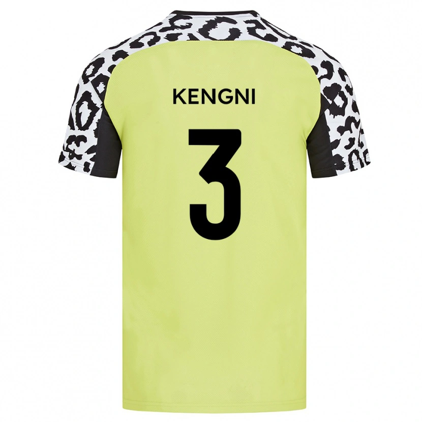 Danxen Kinderen Neil Kengni #3 Fluorescerend Geel Thuisshirt Thuistenue 2025/26 T-Shirt België