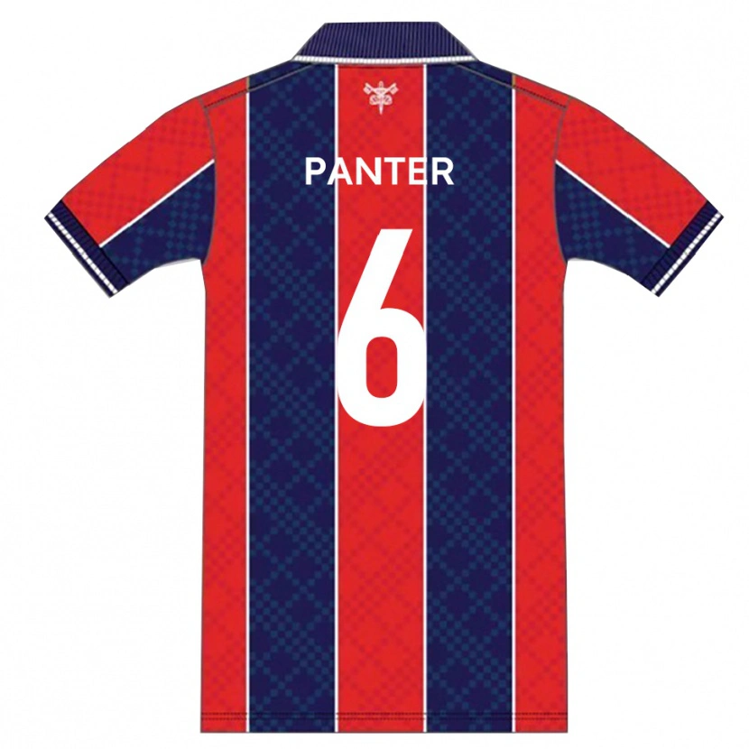 Danxen Kinderen Corey Panter #6 Rood Marine Thuisshirt Thuistenue 2025/26 T-Shirt België