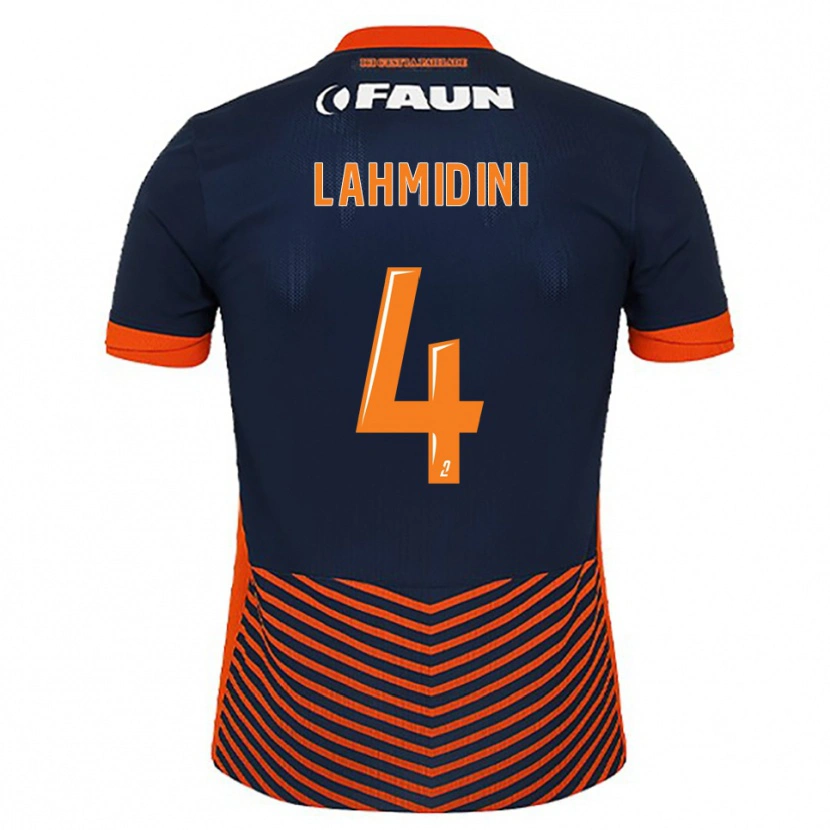 Danxen Kinderen Marouan Lahmidini #4 Middernachtblauw Oranje Thuisshirt Thuistenue 2025/26 T-Shirt België