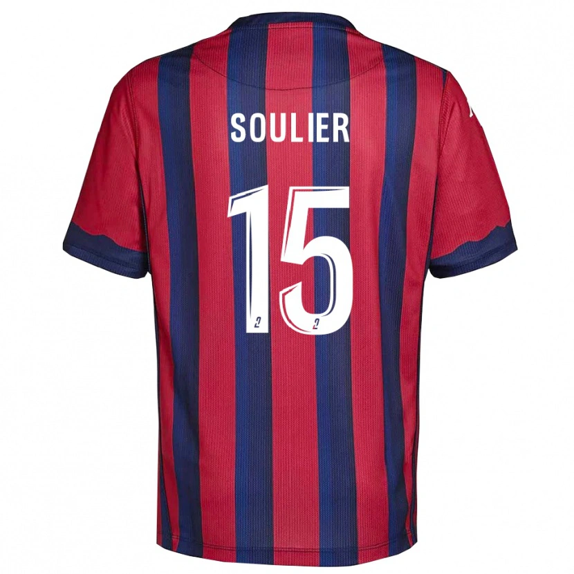Danxen Kinderen Claire Soulier #15 Bourgondisch Marine Thuisshirt Thuistenue 2025/26 T-Shirt België