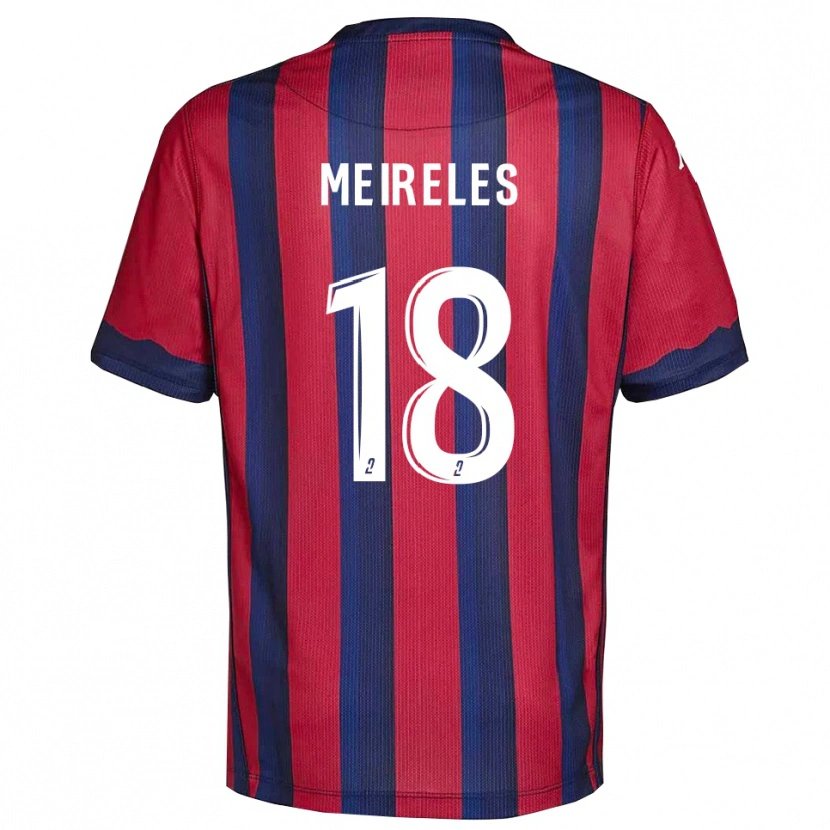 Danxen Kinderen Andreia Meireles #18 Bourgondisch Marine Thuisshirt Thuistenue 2025/26 T-Shirt België