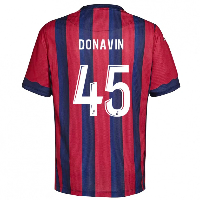 Danxen Kinderen Matys Donavin #45 Bourgondisch Marine Thuisshirt Thuistenue 2025/26 T-Shirt België