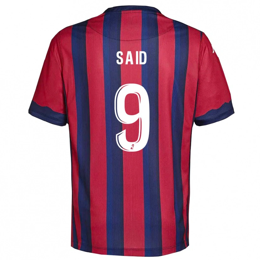 Danxen Kinderen Amine Saïd #9 Bourgondisch Marine Thuisshirt Thuistenue 2025/26 T-Shirt België