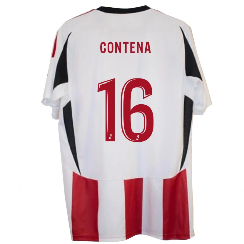 Danxen Kinderen Sacha Contena #16 Rood Blauw Thuisshirt Thuistenue 2025/26 T-Shirt België