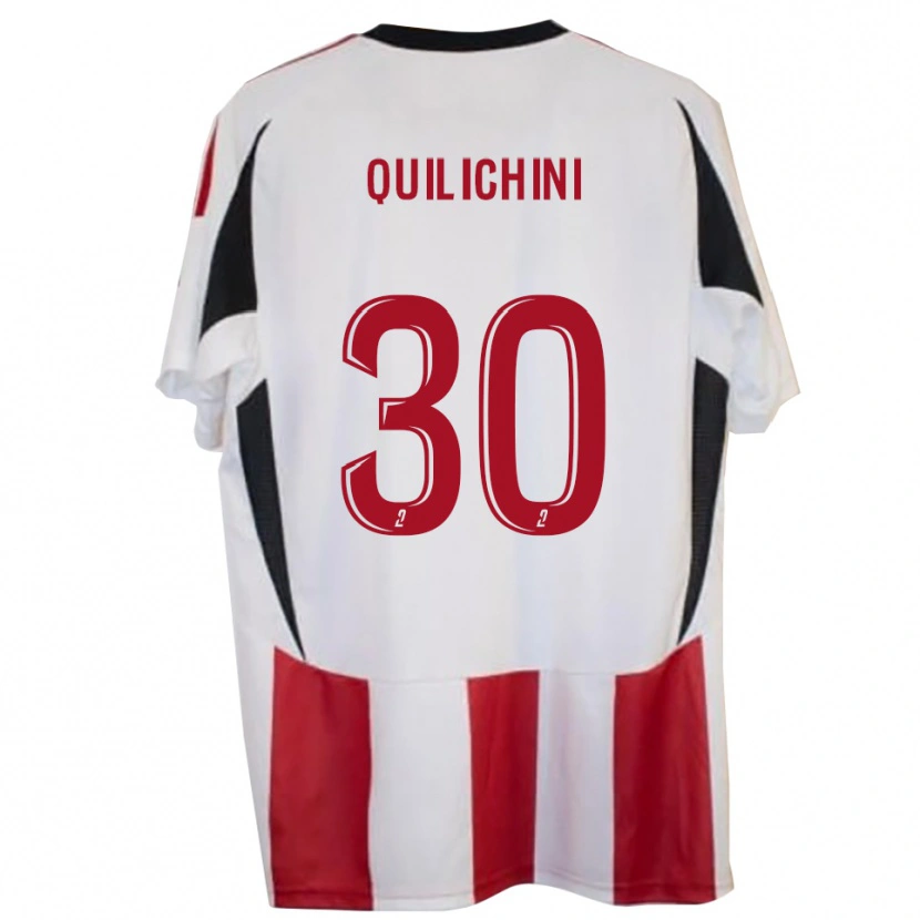 Danxen Kinderen Ghjuvanni Quilichini #30 Rood Blauw Thuisshirt Thuistenue 2025/26 T-Shirt België
