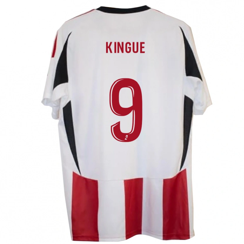 Danxen Kinderen Benjamin Kingue #9 Rood Blauw Thuisshirt Thuistenue 2025/26 T-Shirt België