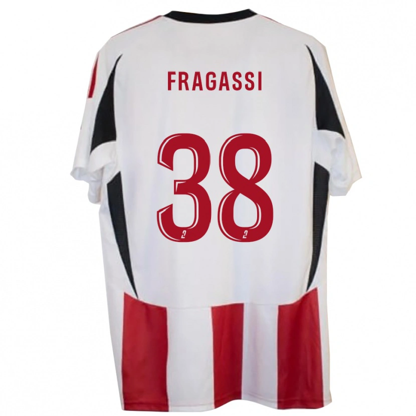 Danxen Kinderen Tom Fragassi #38 Rood Blauw Thuisshirt Thuistenue 2025/26 T-Shirt België