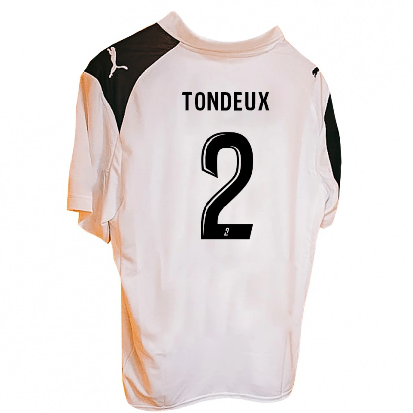 Danxen Kinderen Ewen Tondeux #2 Zwart Wit Thuisshirt Thuistenue 2025/26 T-Shirt België