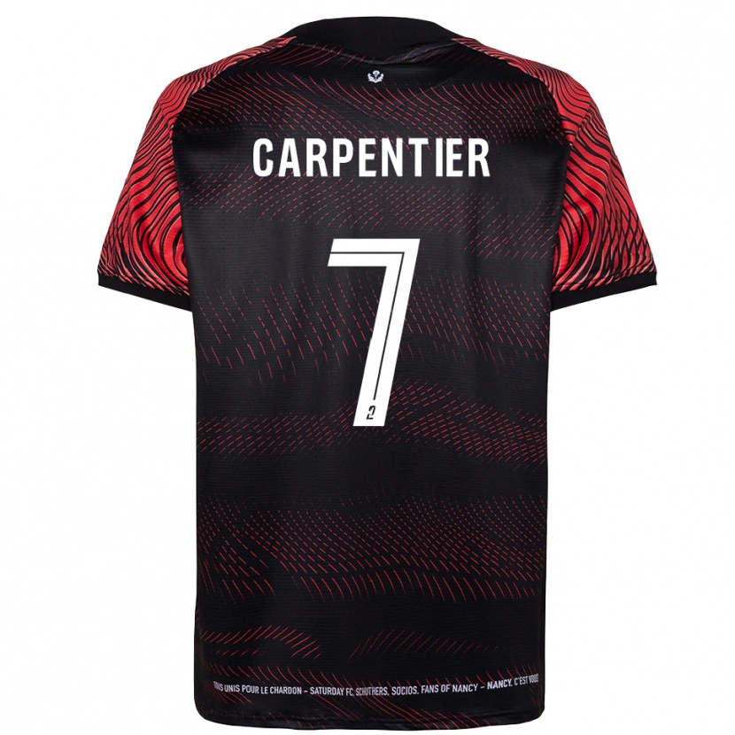 Danxen Kinderen Quentin Carpentier #7 Wit Rood Thuisshirt Thuistenue 2025/26 T-Shirt België