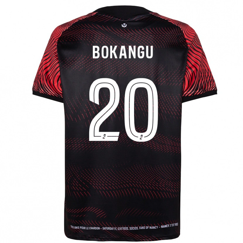 Danxen Kinderen Brandon Bokangu #20 Wit Rood Thuisshirt Thuistenue 2025/26 T-Shirt België