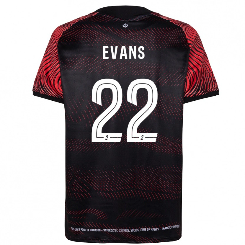 Danxen Kinderen Jimmy Evans #22 Wit Rood Thuisshirt Thuistenue 2025/26 T-Shirt België