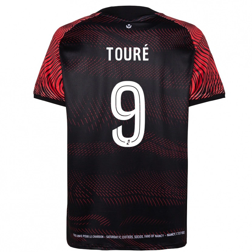 Danxen Kinderen Cheikh Touré #9 Wit Rood Thuisshirt Thuistenue 2025/26 T-Shirt België