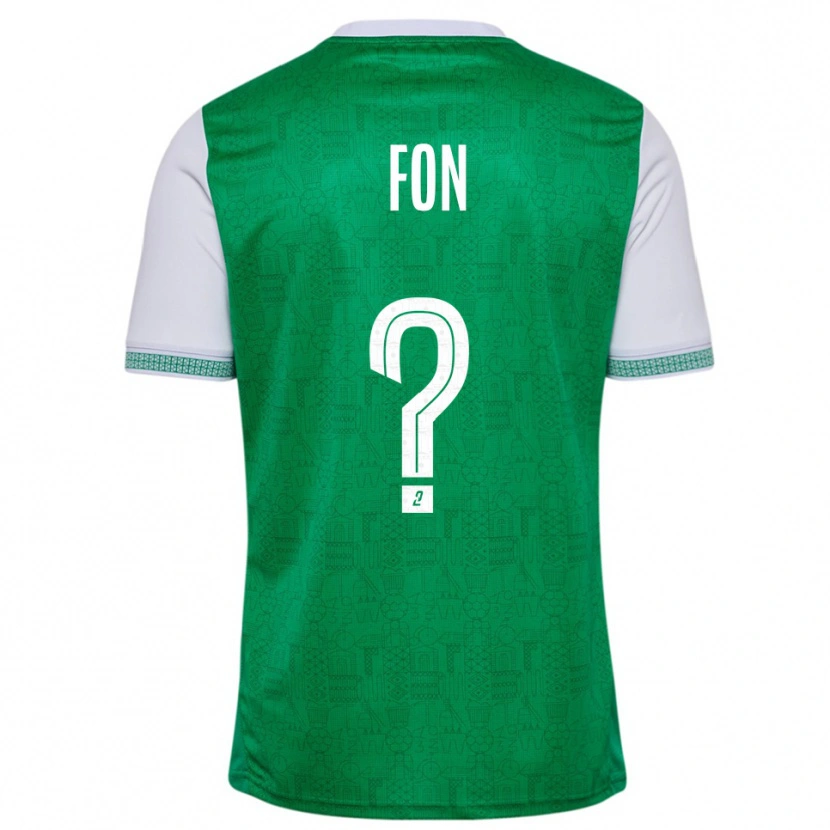 Danxen Kinderen Welma Fon #0 Groen Wit Thuisshirt Thuistenue 2025/26 T-Shirt België