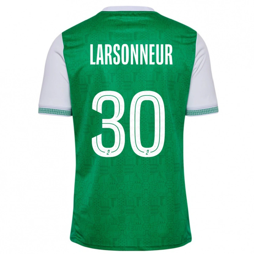 Danxen Kinderen Gautier Larsonneur #30 Groen Wit Thuisshirt Thuistenue 2025/26 T-Shirt België
