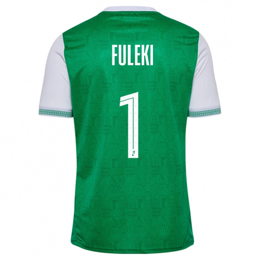 Danxen Kinderen Rafael Fuleki #1 Groen Wit Thuisshirt Thuistenue 2025/26 T-Shirt België