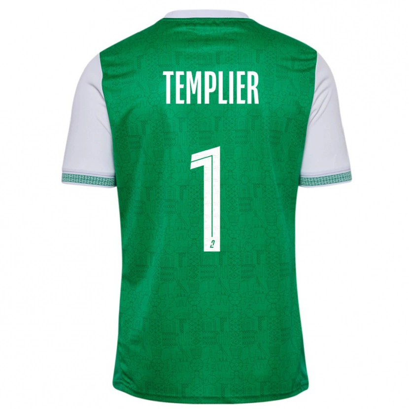 Danxen Kinderen Emma Templier #1 Groen Wit Thuisshirt Thuistenue 2025/26 T-Shirt België