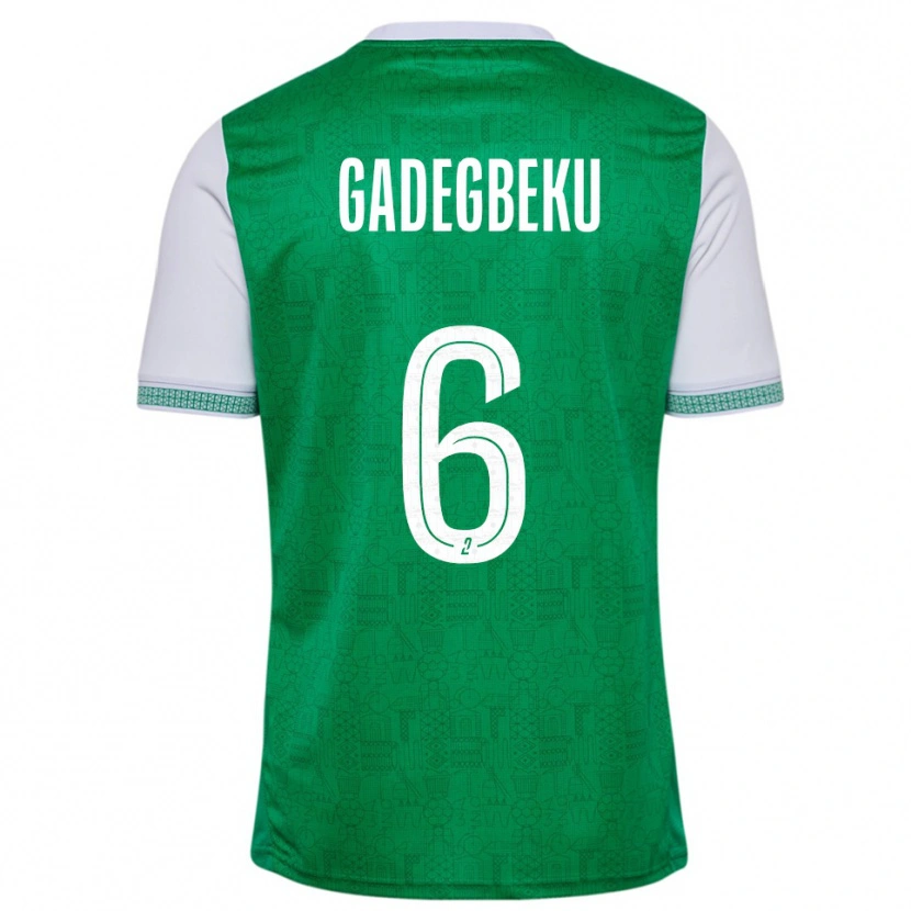Danxen Kinderen Luan Gadegbeku #6 Groen Wit Thuisshirt Thuistenue 2025/26 T-Shirt België