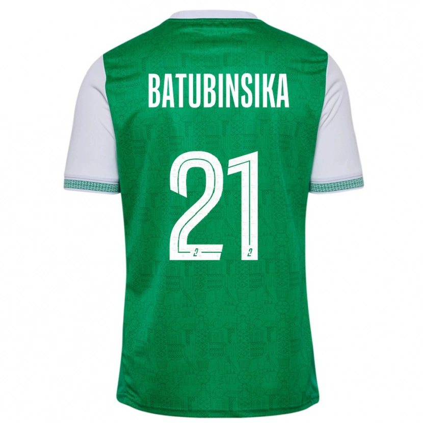 Danxen Kinderen Dylan Batubinsika #21 Groen Wit Thuisshirt Thuistenue 2025/26 T-Shirt België