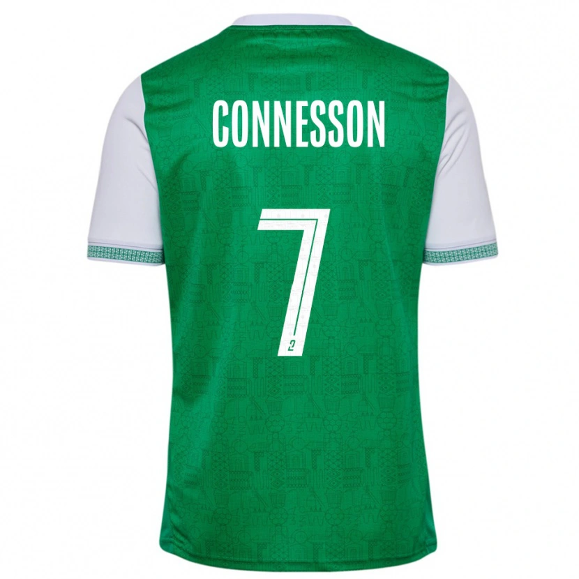 Danxen Kinderen Adèle Connesson #7 Groen Wit Thuisshirt Thuistenue 2025/26 T-Shirt België