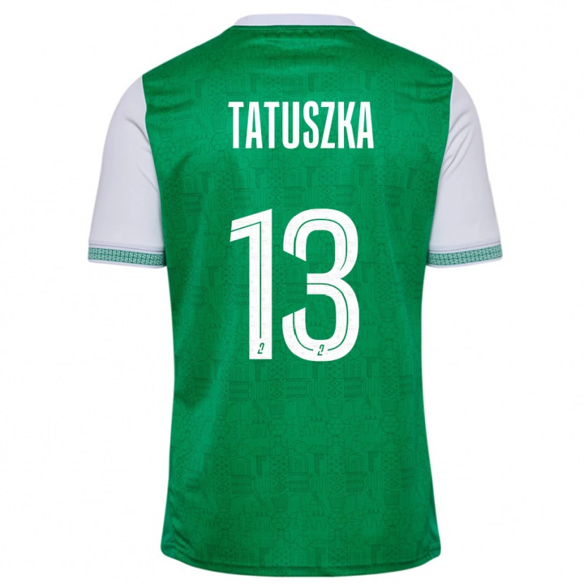 Danxen Kinderen Maxence Tatuszka #13 Groen Wit Thuisshirt Thuistenue 2025/26 T-Shirt België