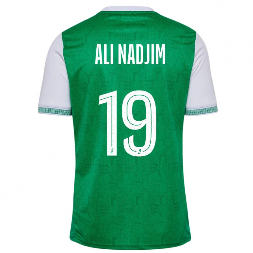 Danxen Kinderen Nadjma Ali Nadjim #19 Groen Wit Thuisshirt Thuistenue 2025/26 T-Shirt België