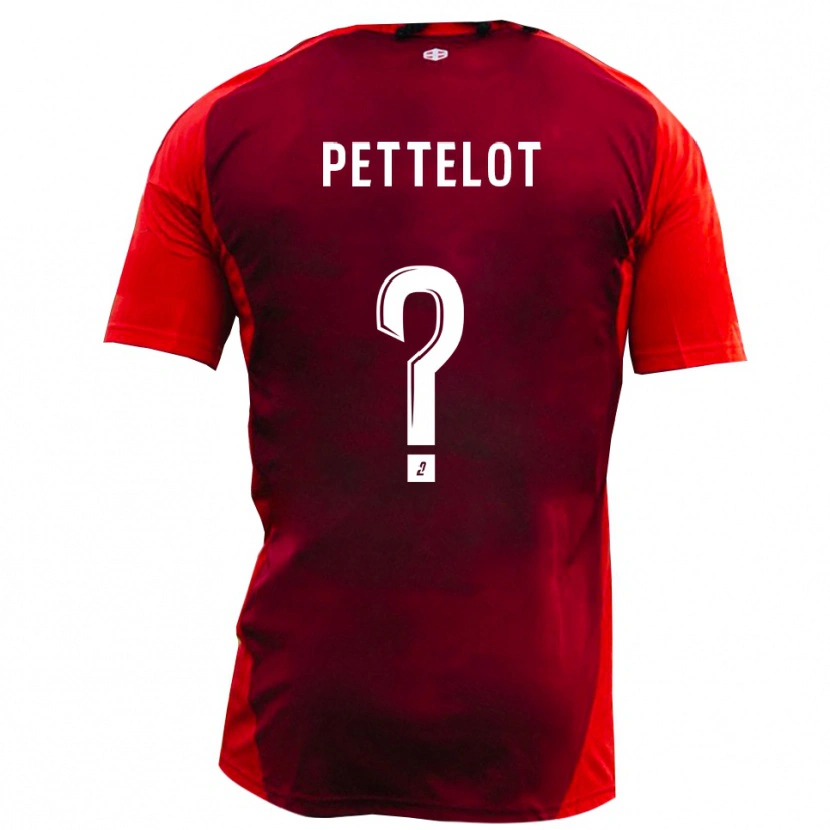 Danxen Kinderen Ilan Pettelot #0 Rood Bourgondië Thuisshirt Thuistenue 2025/26 T-Shirt België
