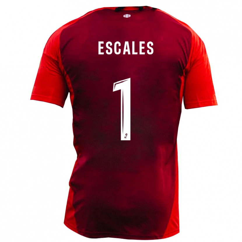 Danxen Kinderen Florian Escales #1 Rood Bourgondië Thuisshirt Thuistenue 2025/26 T-Shirt België