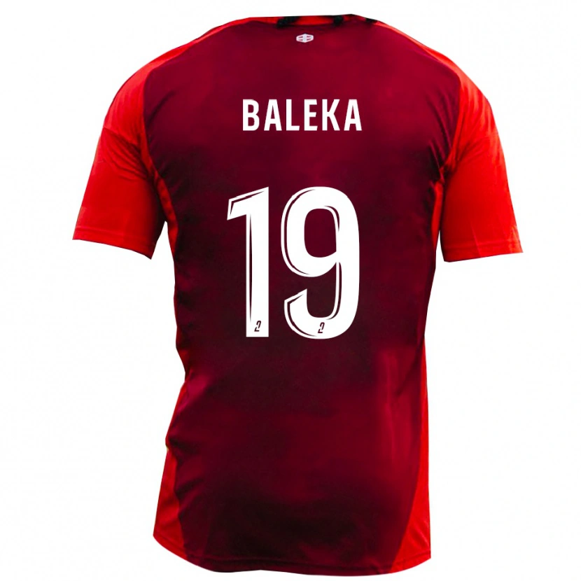 Danxen Kinderen Randy Baleka #19 Rood Bourgondië Thuisshirt Thuistenue 2025/26 T-Shirt België