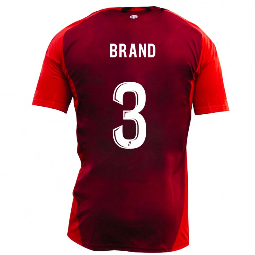 Danxen Kinderen Robin Brand #3 Rood Bourgondië Thuisshirt Thuistenue 2025/26 T-Shirt België