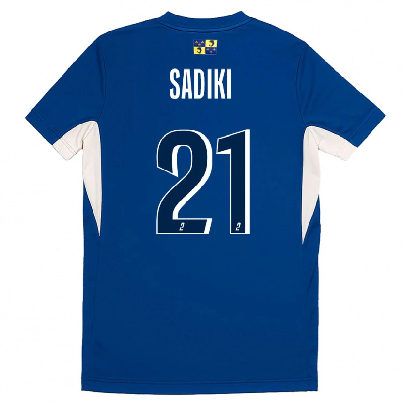Danxen Kinderen Nehla Sadiki #21 Blauw Marine Thuisshirt Thuistenue 2025/26 T-Shirt België
