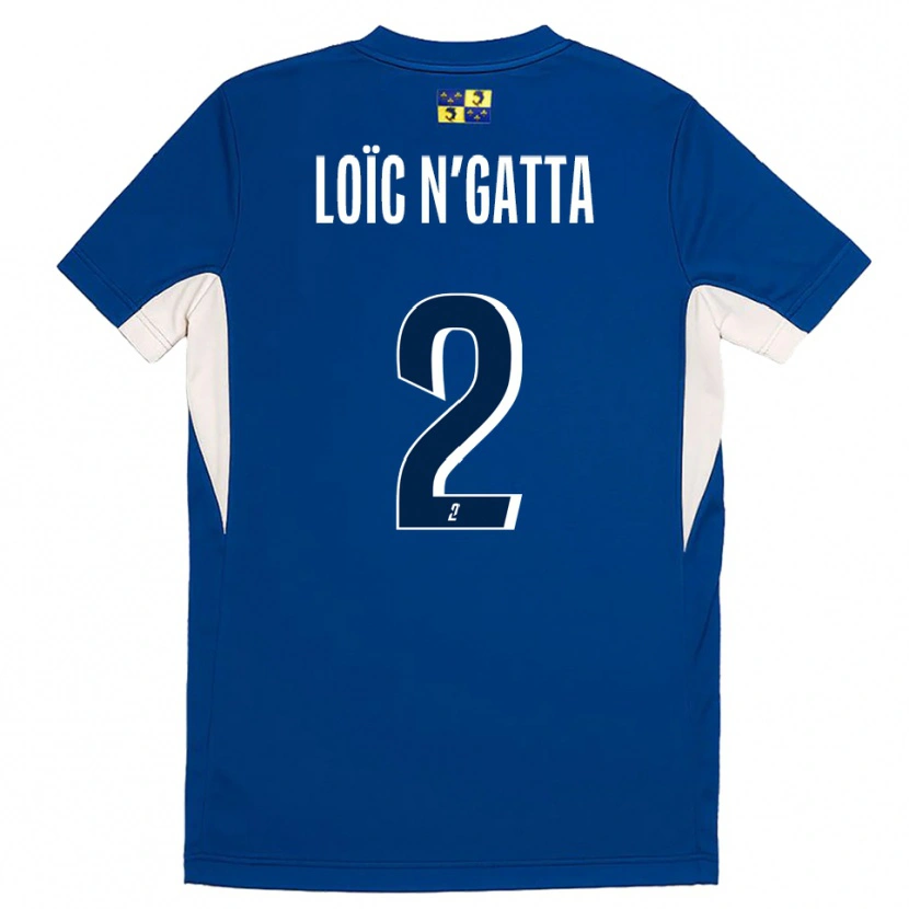 Danxen Kinderen Ange Loïc N'gatta #2 Blauw Marine Thuisshirt Thuistenue 2025/26 T-Shirt België