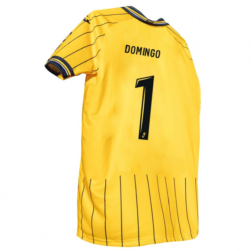 Danxen Kinderen Ismaël Domingo #1 Geel Marine Thuisshirt Thuistenue 2025/26 T-Shirt België