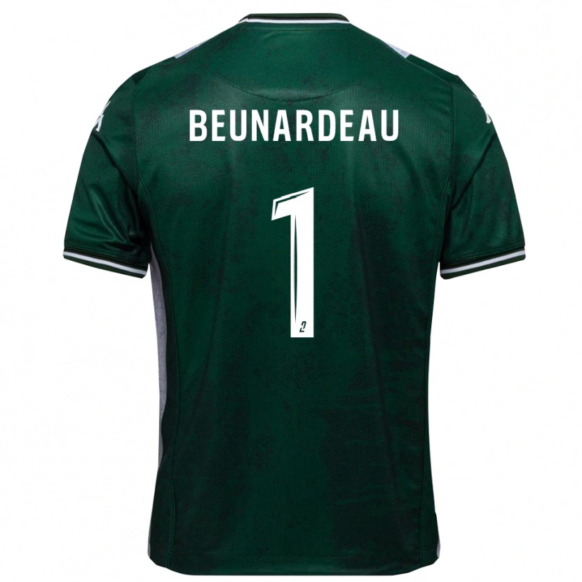 Danxen Kinderen Quentin Beunardeau #1 Groen Wit Thuisshirt Thuistenue 2025/26 T-Shirt België