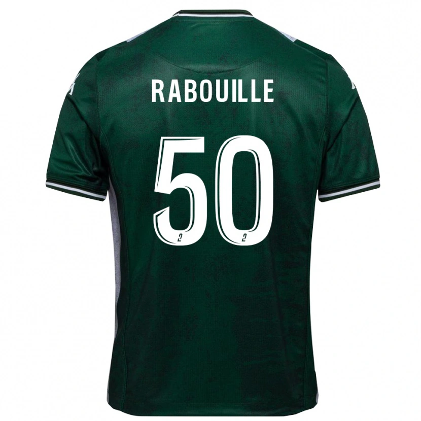 Danxen Kinderen Valentin Rabouille #50 Groen Wit Thuisshirt Thuistenue 2025/26 T-Shirt België