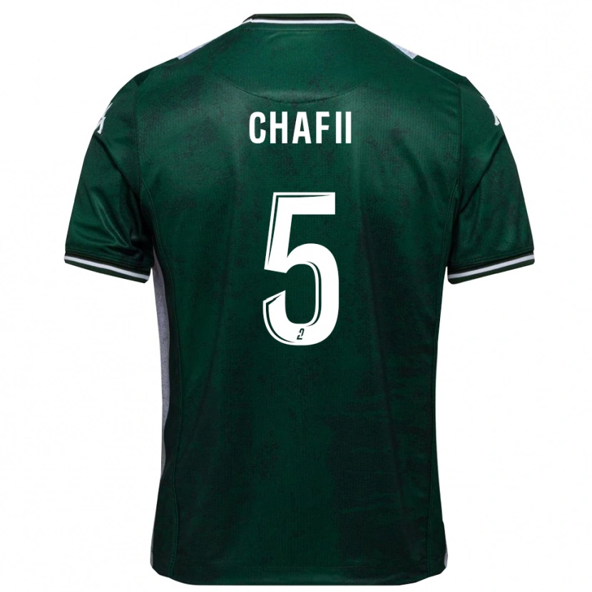 Danxen Kinderen Mehdi Chafii #5 Groen Wit Thuisshirt Thuistenue 2025/26 T-Shirt België