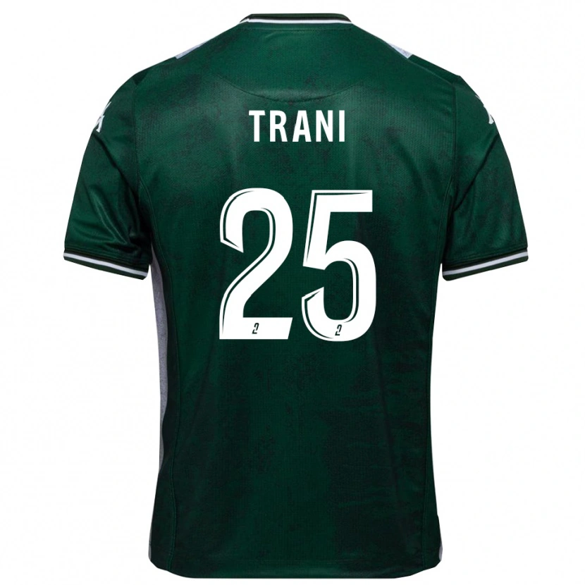 Danxen Kinderen Guillaume Trani #25 Groen Wit Thuisshirt Thuistenue 2025/26 T-Shirt België