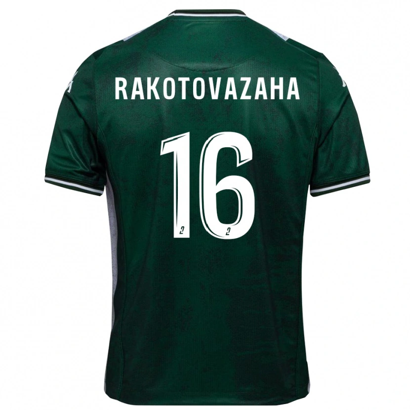 Danxen Kinderen Allan Rakotovazaha #16 Groen Wit Thuisshirt Thuistenue 2025/26 T-Shirt België