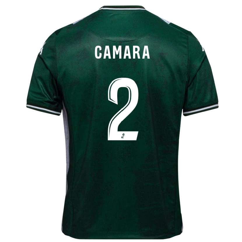 Danxen Kinderen Diadé Camara #2 Groen Wit Thuisshirt Thuistenue 2025/26 T-Shirt België