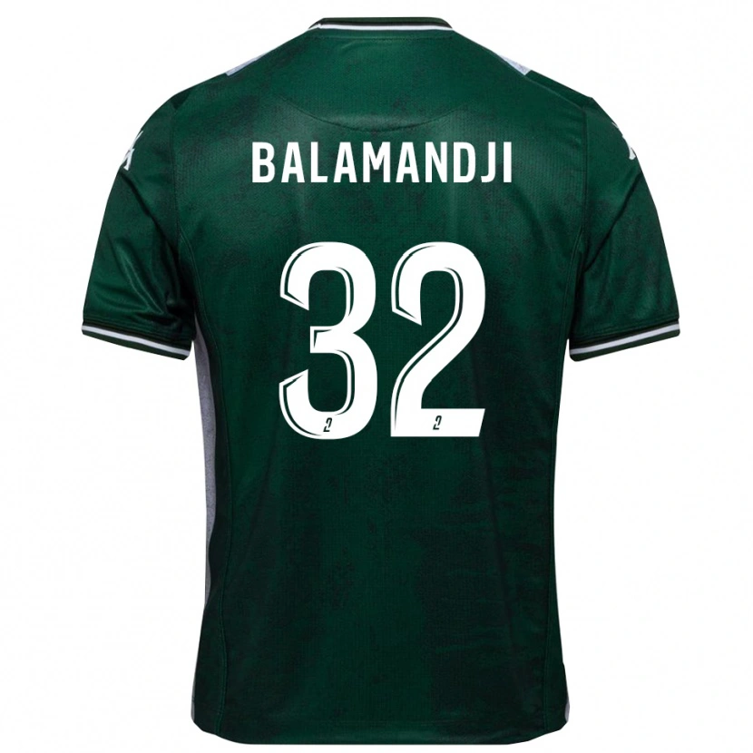 Danxen Kinderen Kossingou Balamandji #32 Groen Wit Thuisshirt Thuistenue 2025/26 T-Shirt België