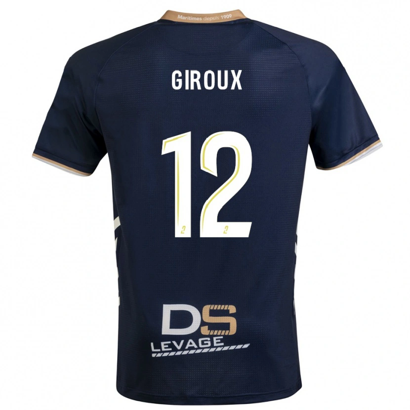 Danxen Kinderen Tom Giroux #12 Marine Goud Thuisshirt Thuistenue 2025/26 T-Shirt België