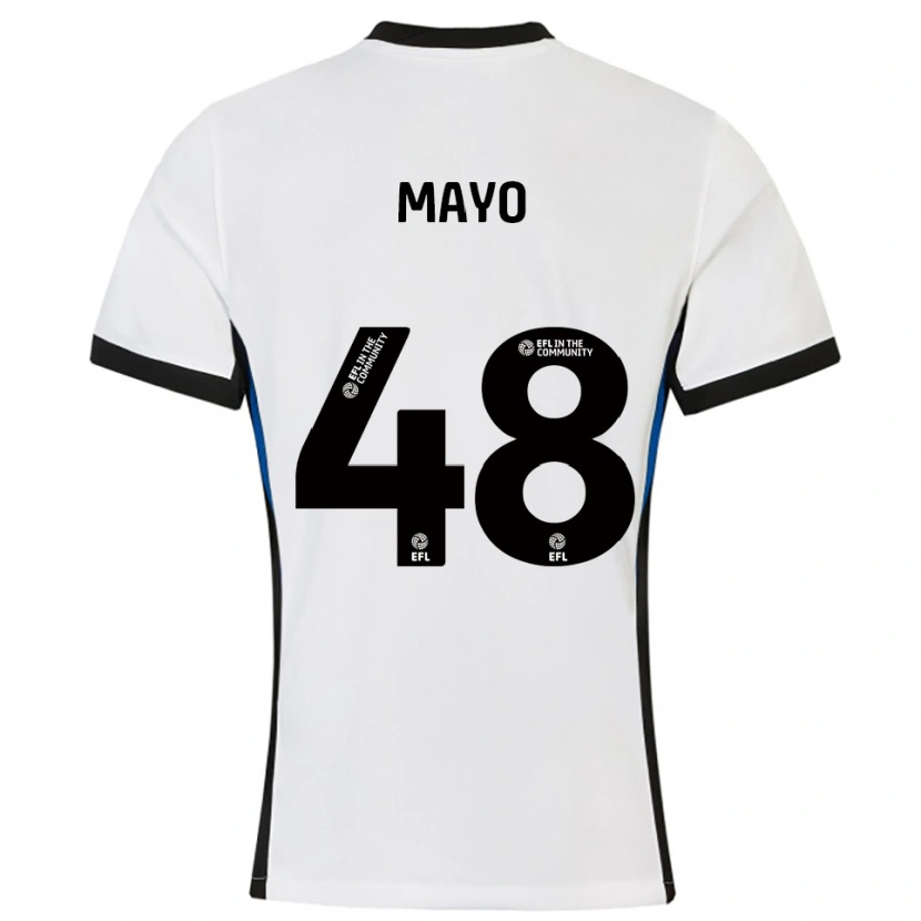 Danxen Kinderen Bradley Mayo #48 Wit Blauw Uitshirt Uittenue 2025/26 T-Shirt België