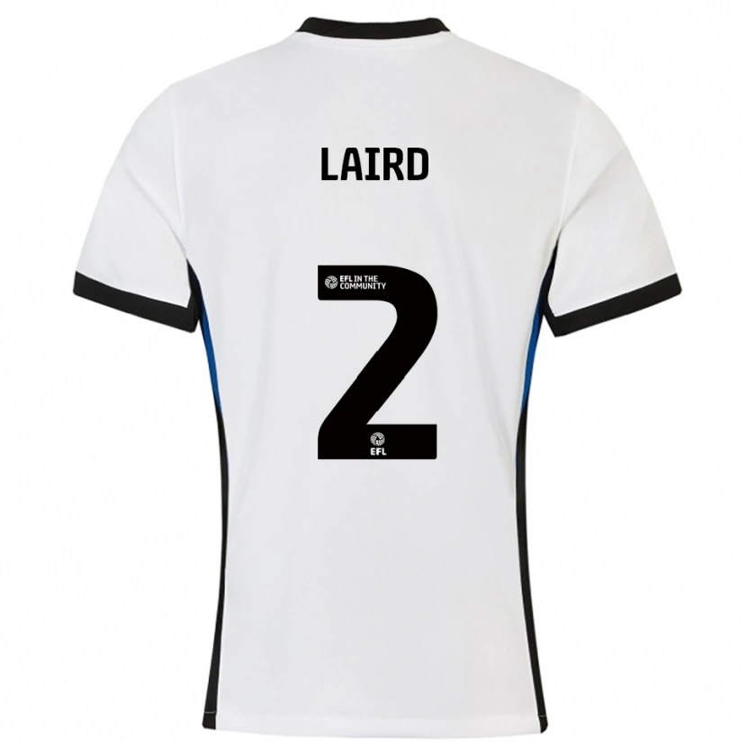 Danxen Kinderen Ethan Laird #2 Wit Blauw Uitshirt Uittenue 2025/26 T-Shirt België