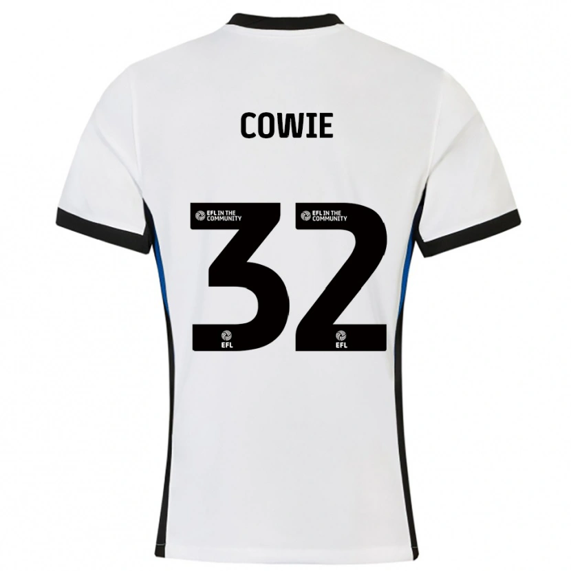 Danxen Kinderen Abbie Cowie #32 Wit Blauw Uitshirt Uittenue 2025/26 T-Shirt België