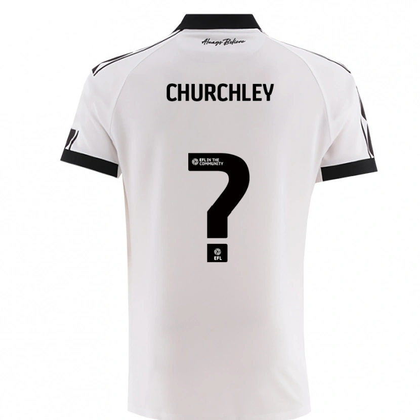 Danxen Kinderen Kai Churchley #0 Wit Zwart Uitshirt Uittenue 2025/26 T-Shirt België