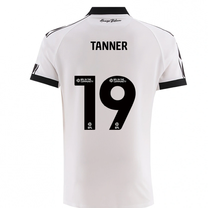 Danxen Kinderen George Tanner #19 Wit Zwart Uitshirt Uittenue 2025/26 T-Shirt België