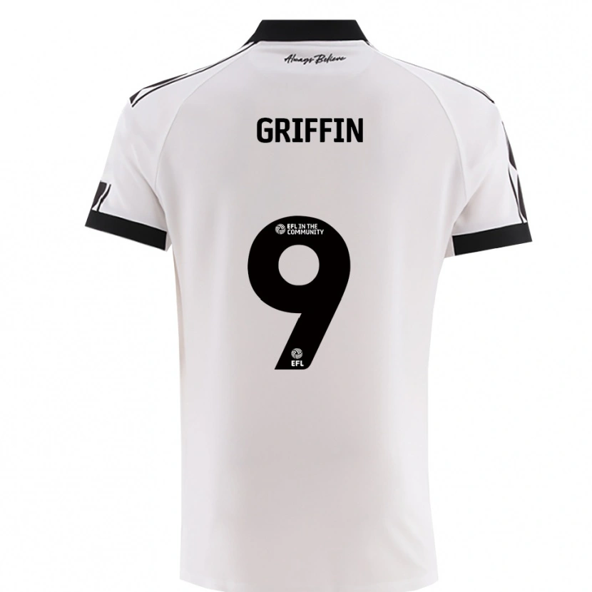Danxen Kinderen Jack Griffin #9 Wit Zwart Uitshirt Uittenue 2025/26 T-Shirt België